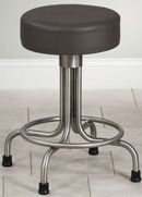 Clinton Stainless Steel Stool with Rubber Feet